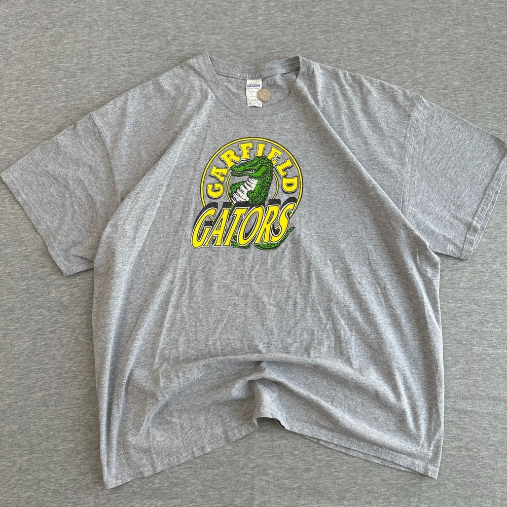 Garfield Gators Shirt Mens 2XL Gray Gildan Heavy Cotton
